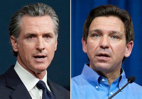 Young voters had conflicting feelings about DeSantis and Newsom during the Great Red vs. Blue State Debate.